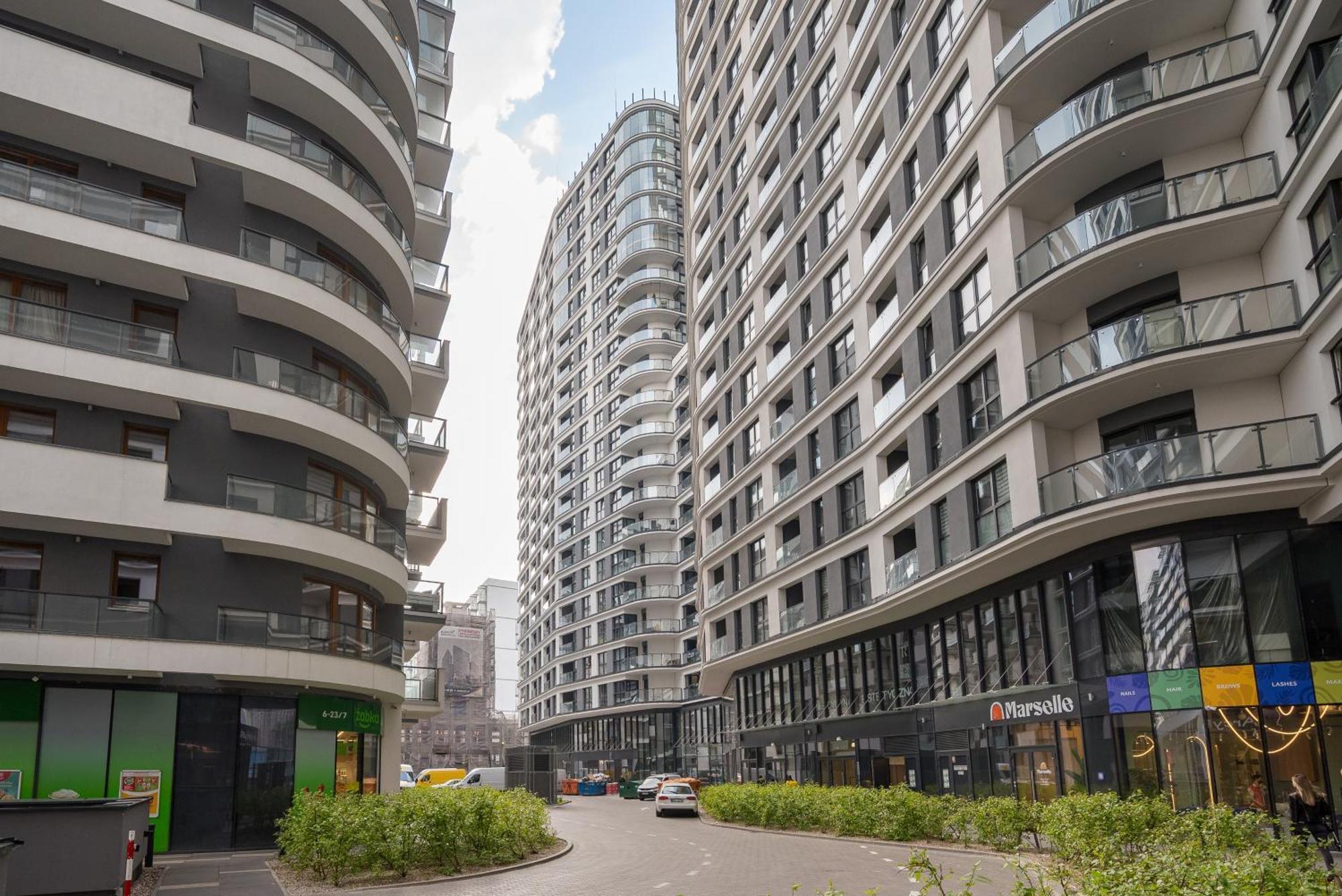 Bright Crystal Premium Apartment Warschau Exterior foto